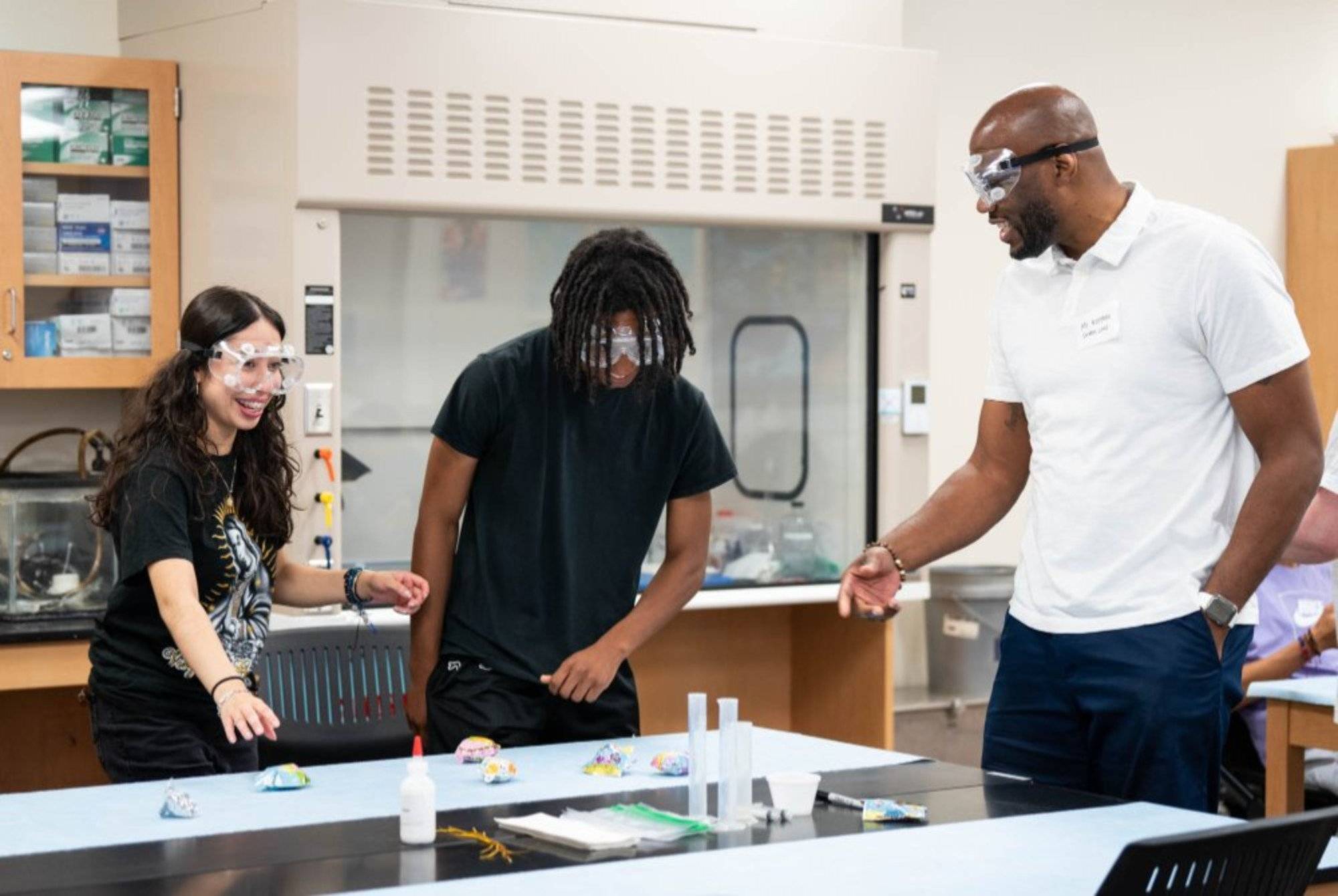 REP4 students in a GVSU lab